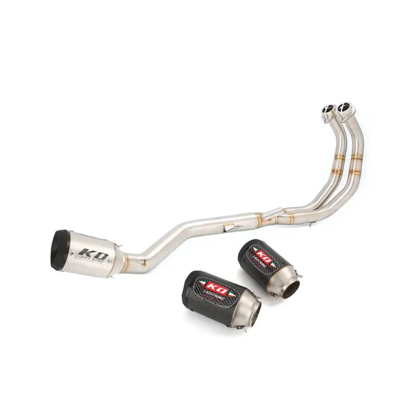 

Motorcycle Exhaust System Header Link Pipe 51mm Muffler Stainless Steel Escape For Honda CBR500 CB500F CB500X 2013-2022