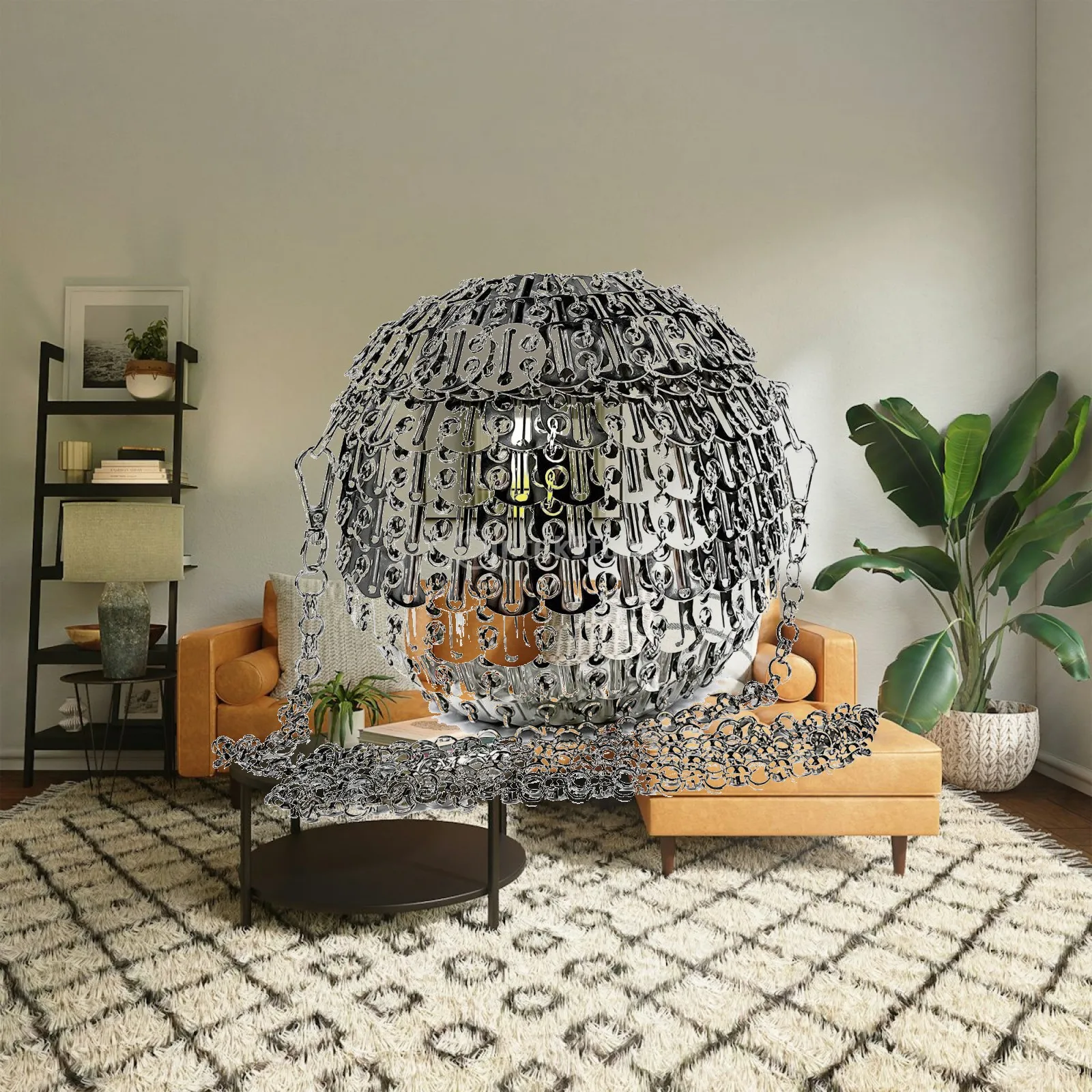 Sac sphérique à paillettes brillantes, sac à main avec chaîne, petit modèle structuré pour femmes, idéal pour les fêtes et les mariages.