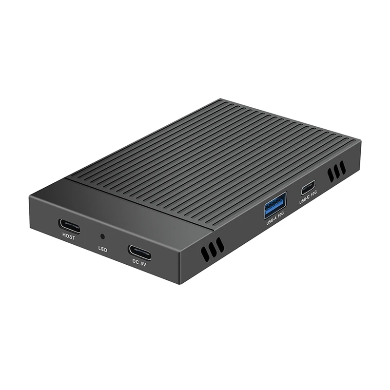 M.2 Nvme SSD Docking Station 10Gbps, Dual-Bay Aluminum Hard Drive Case For PC And Laptop