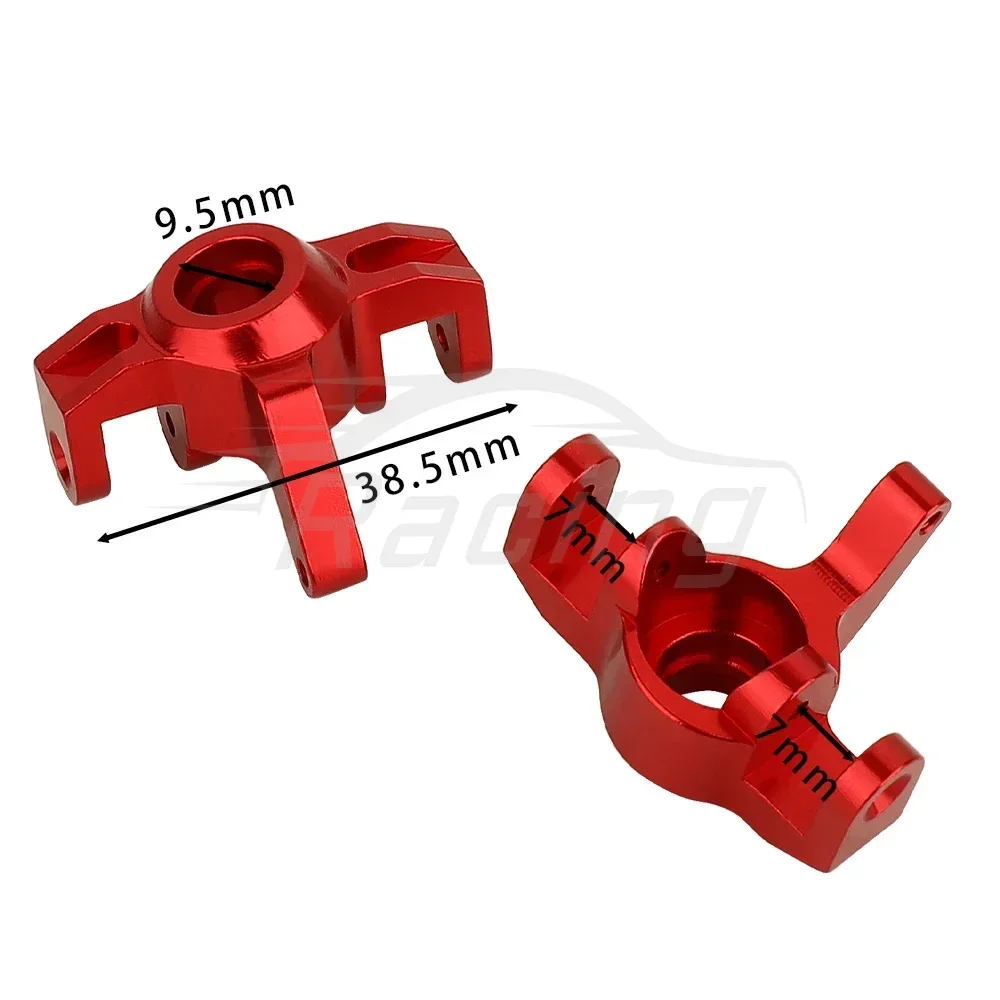 For MJX Hyper Go 1/14 14209 14210 RC Car Metal Assembly Front Rear Swing A Arm Steering Knuckle C Hubs Set Upgrades Parts