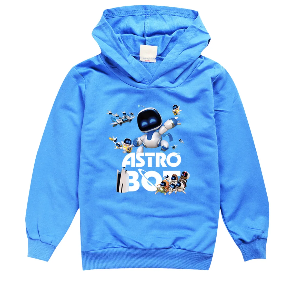 

Hot Astro Bot Hoodie Kids Comic Clothes for Toddler Girl Pullover Long Sleeve Coats Boys Soft Fabric Outerwear Children Clothing