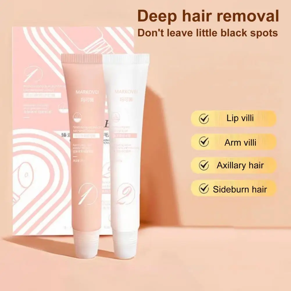 Lip Hair Removal Cream No Side Effect Lip Hair Remover Safe Depilation Mild Unwanted Face Arm Leg Hair Depilatory Cream