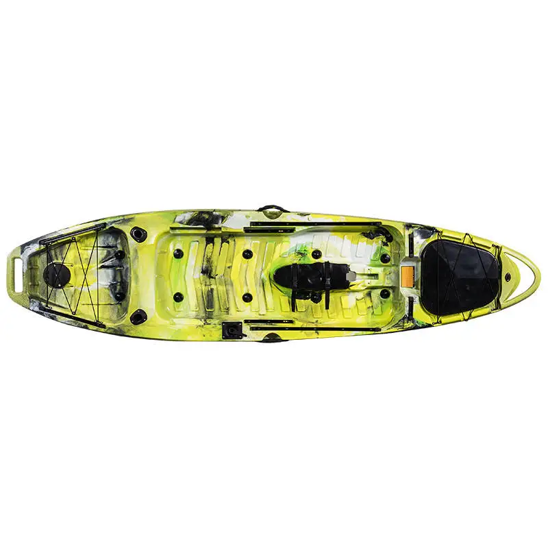HDPE‑PC Hard‑Shell Kuer 4m Kayak With Pedal Drive And Paddle For Fresh‑Saltwater Angling Paddling
