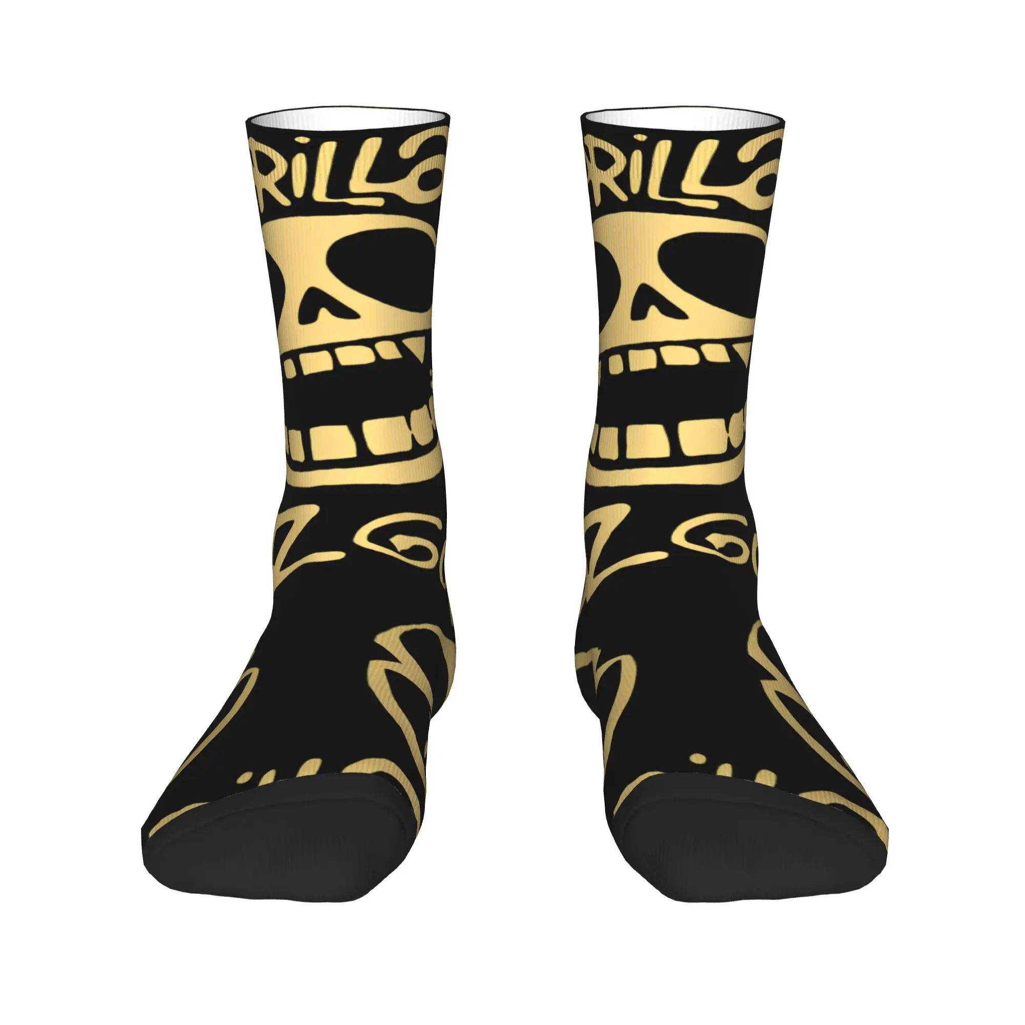 Gorillaz Socks Autumn  Rock Band Stockings Funny Couple High Quality Socks Pattern Skateboard Anti Skid Socks