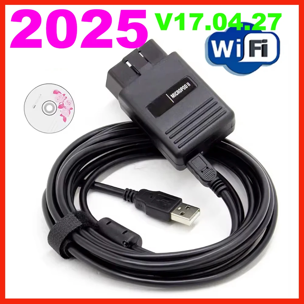 2026 HOT SALES  V17.04.27 MICROPOD 2 Auto Diagnostic Tool For-Chrysler/D-odge/J-p Multi-Languages MicroPod2 OBD2 Scan Tool
