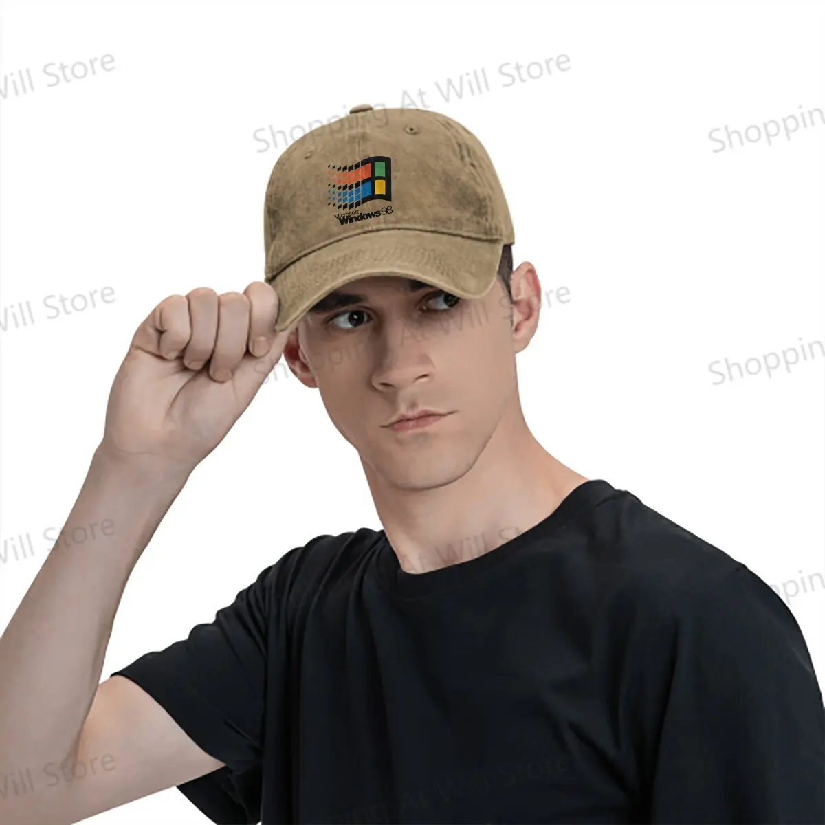 Windows 98 Logo Dad Hat  Windows 95 Computer System Accessories Outdoor for Men Women