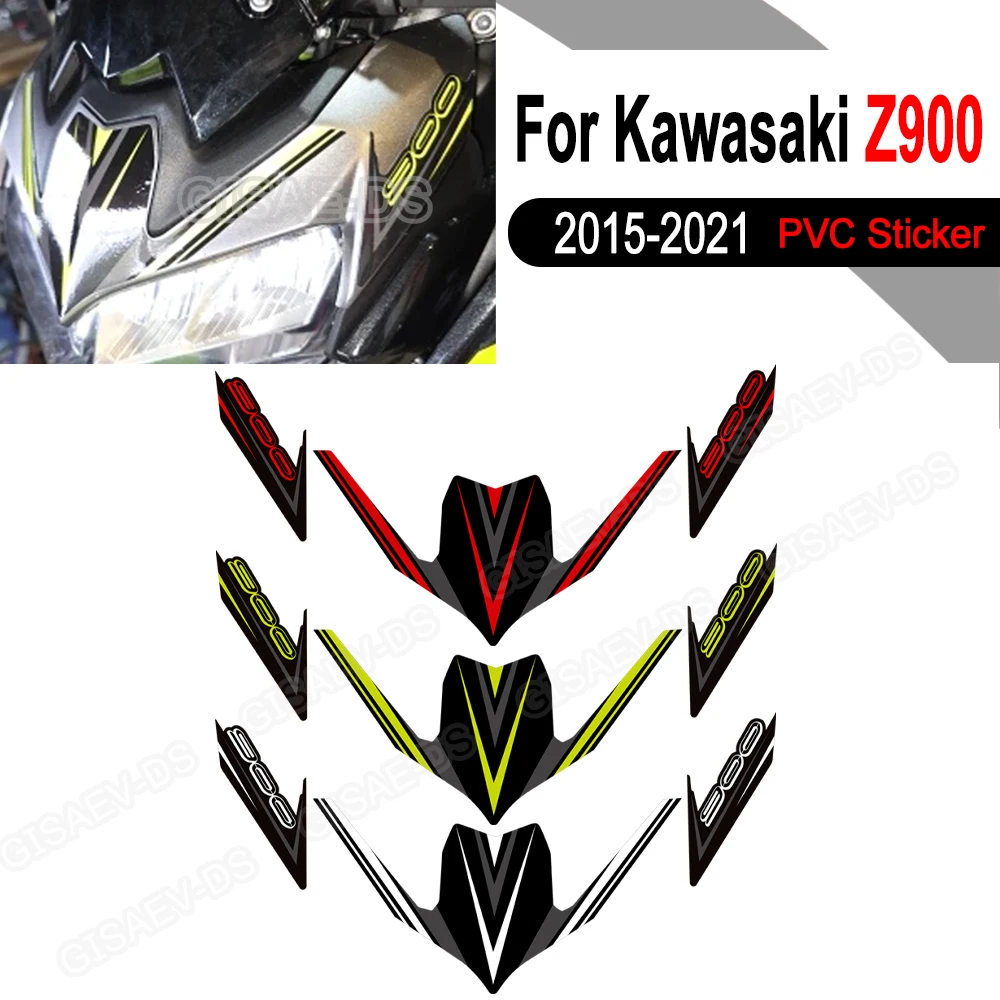

For Kawasaki Z900 Motorcycle Front Fairing Fender Stickers Decals Set 2015-2021 Models Z 900 Decorative