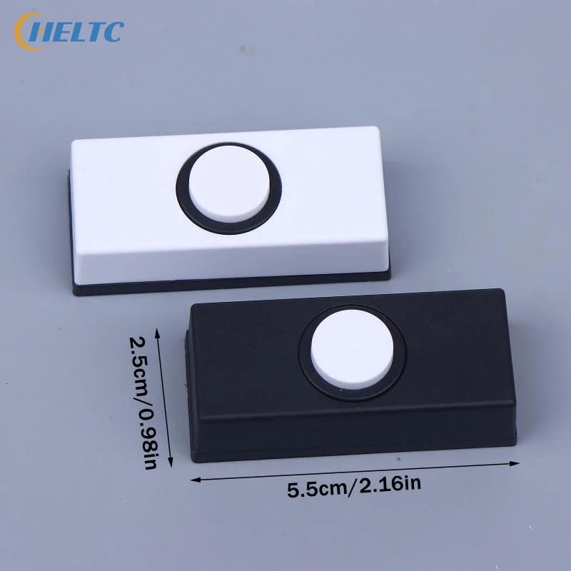 أبيض/أسود أجراس الباب الأسلاك أزرار الضغط الحائط جرس الباب مفاتيح مضاءة جرس الباب زر لمعظم أجراس الأبواب الدقات