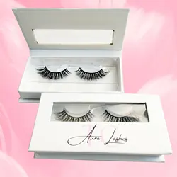 Cluster Lashes Box Customize Easy Fan Lash boxes  logo Russian Eyelashes Cases Pacakaging Natural Fluffy Lashes Package