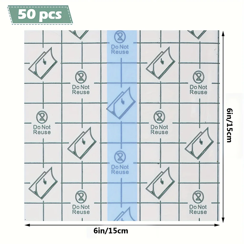 Benda impermeabile con nastro impermeabile da 100 pezzi, benda adesiva per medicazione con pellicola trasparente, adatta per dopo la cura del