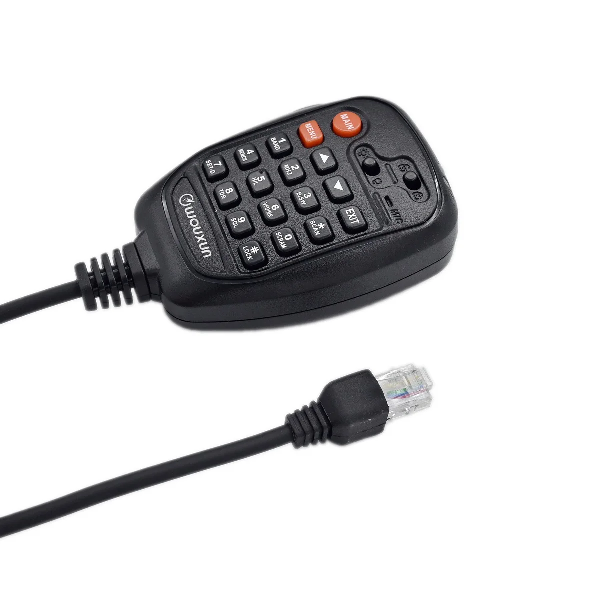 

WOUXUN KGUV10A Protable Microphone Keyboard Keys Controller for KG920 KG950 KG980 KG1000G Vehicle Transceiver PTT Mic Speaker