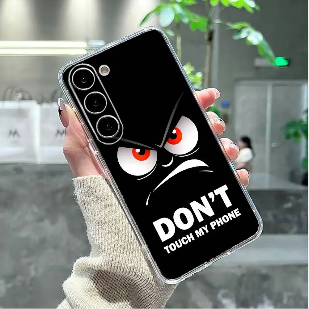 Raak geen ins Telefoon Case Voor Samsung GalaxyA13,21s,22,31,32,52,53,71,72,73, zachte Transparante Cover