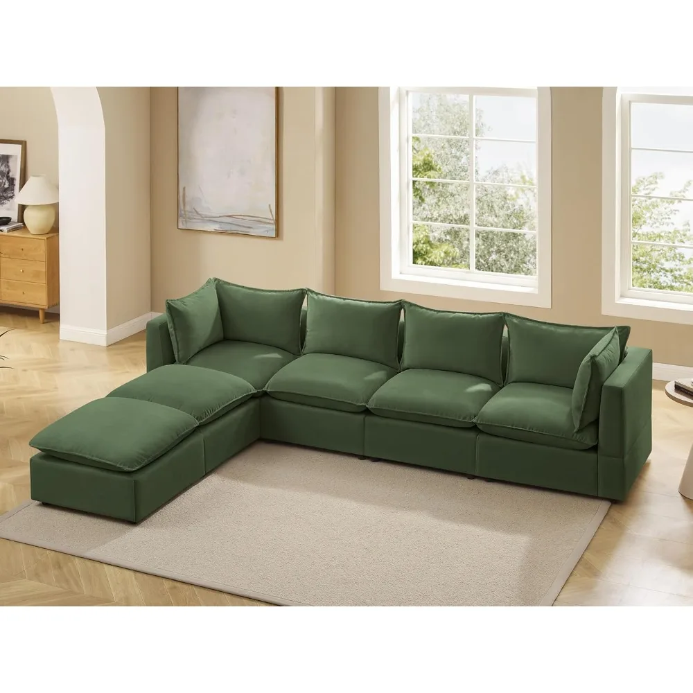 Modular Sectional Sofa, 6 Seater Sectional Sofa Modular Sectional Couch for Living Room, U Shape Sofa