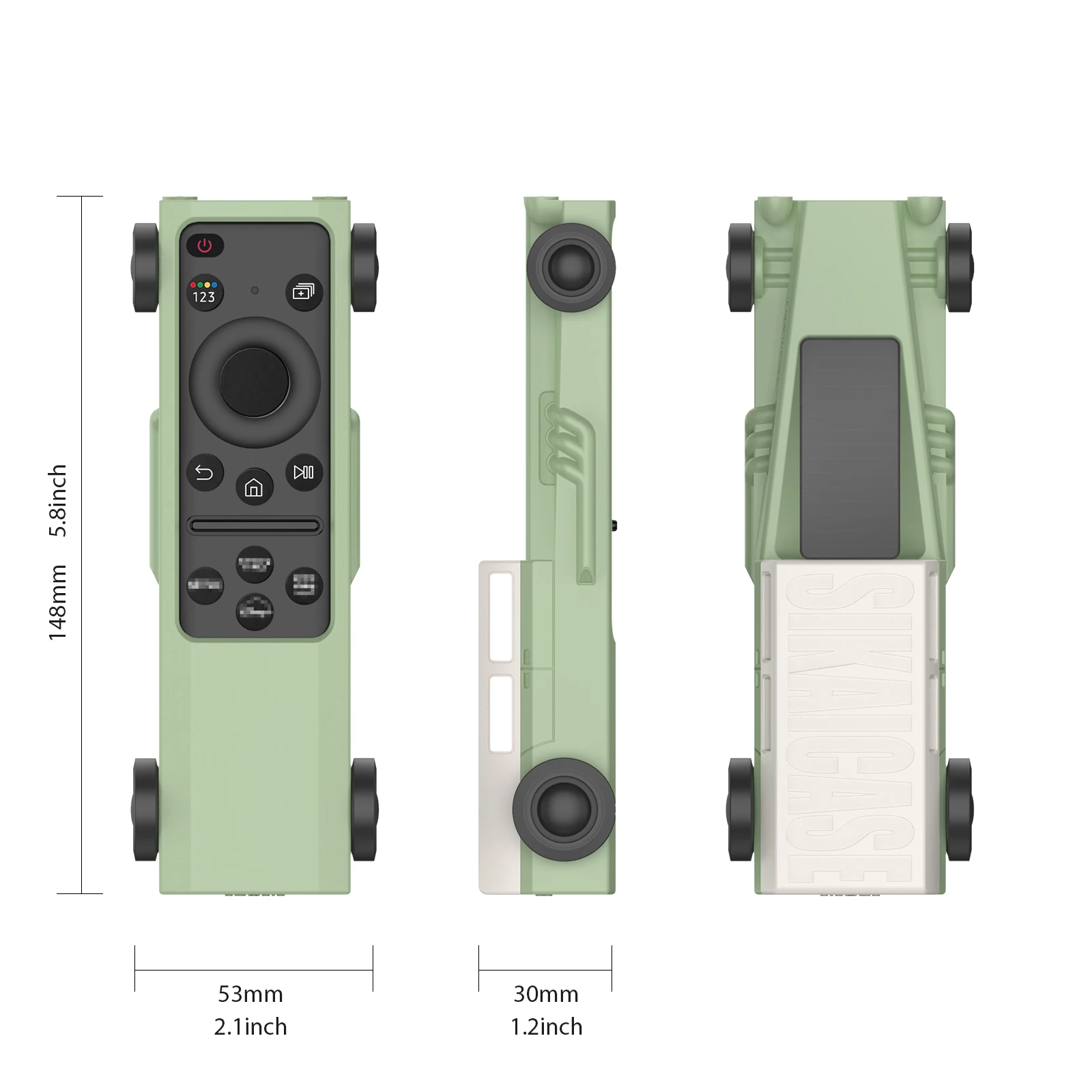 Silikonowa obudowa pilota do Samsung 2023 TM2360E BN59-01432A TM2361E BN59-01439A Smart TV Remote etui Anit ze smyczą