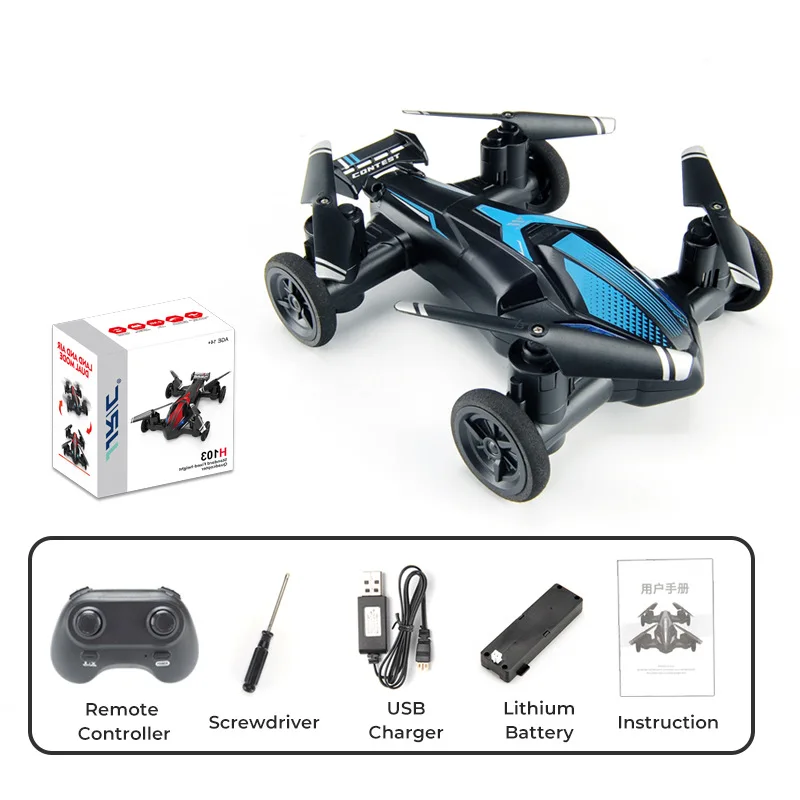 JJRC H103 RC dron zdalne sterowanie w powietrzu samolot RC samochód bezgłowy mały Quadcopter zabawka 360 stopni z lekkim samolotem