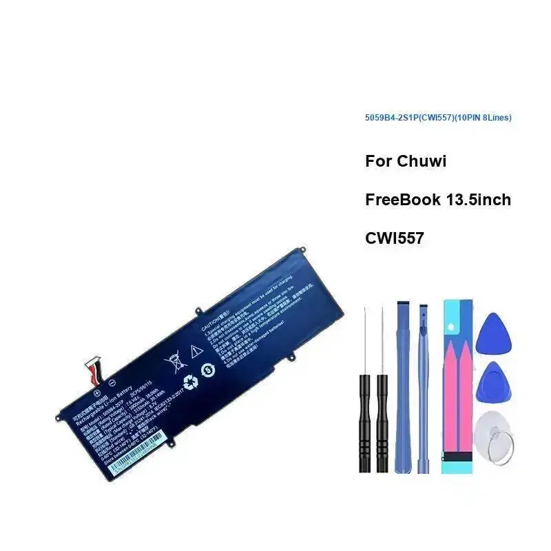 

High Quality 5059B4-2S1P CWI557 10PIN 8Lines Hardwearing For Chuwi Freebook 13.5 Inch Laptop 5000Mah Battery