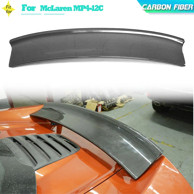 Carbon Fiber Car Rear Trunk Spoiler Wings for McLaren MP4-12C Coupe Convertible 2-Door 2011-2014 Rear Spoiler Boot Lid Wing Lip