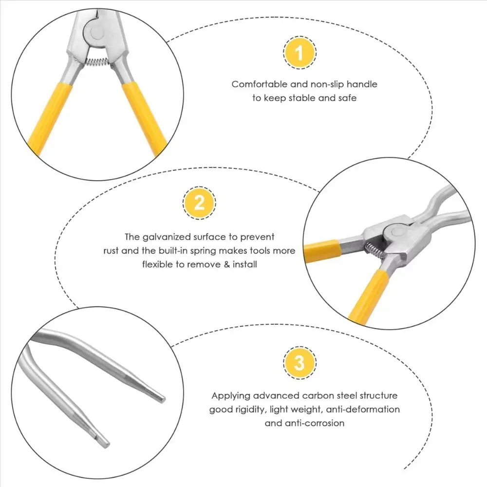 

Upgrade Design Washer Spring Expansion Pliers Rust-proof Carbon Steel Washer Door Seal Clamp Anti-corrosion Light Weight