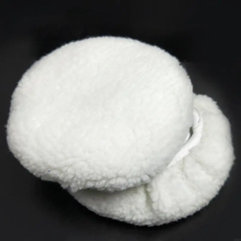 D5BE Dụng cụ làm sạch ô tô Đánh bóng Bonnets Faux Wool Đánh bóng đĩa Sáp Bonnet