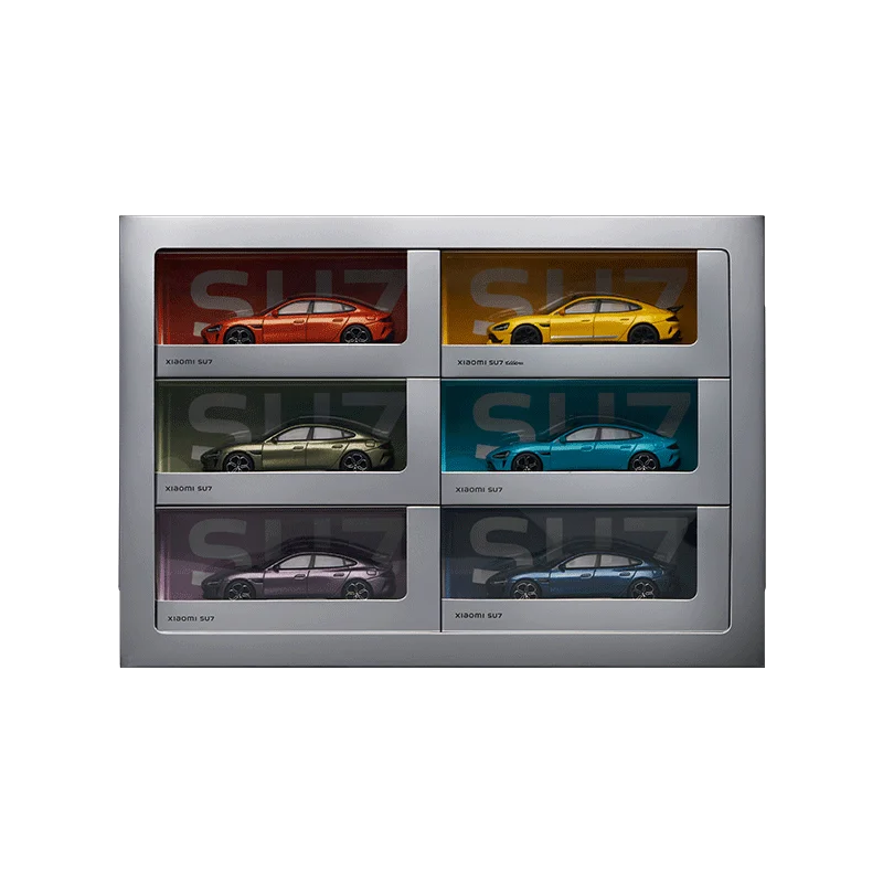Model samochodu Xiaomi SU7 w skali 1:64, SU7ultra, metalowy, oryginalny model kolekcjonerski, zabawka dla dzieci, samochód z napędem pull-back, ozdoba.