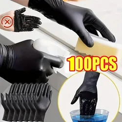 10-100pcs Gloves Disposible Latex Free Black Nitrile PVC Gloves Housework Cleaning Car Industry Gardening Pet Care Cooking Tools