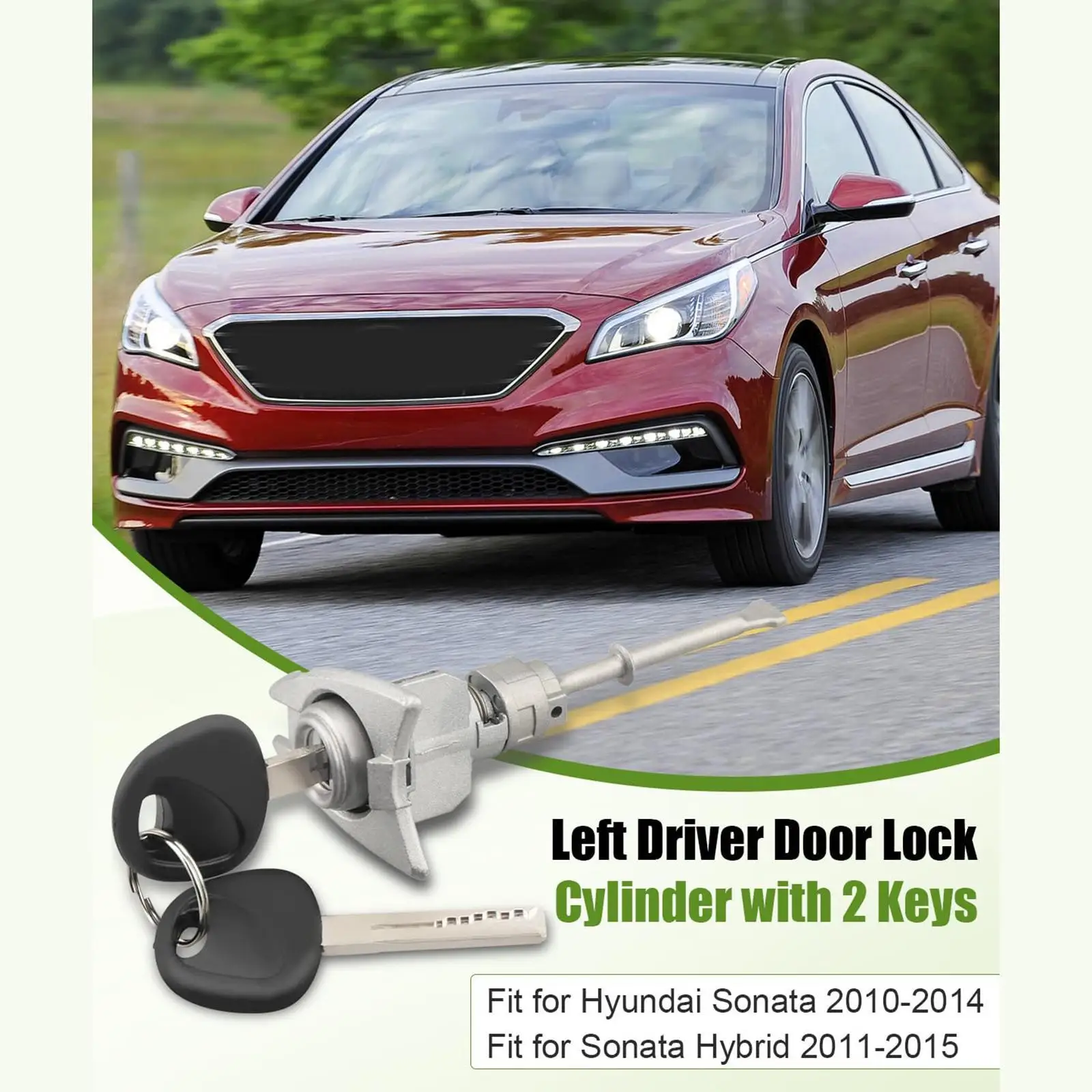 

Цилиндр дверного замка с ключами 81970-3SA00 Простой в установке сменный дверной замок для Sonata Hybrid 2011-2015 Ремонт гаража