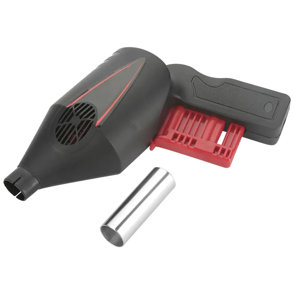 

Portable Black BBQ Grill Fan Blower Manual Operated for outdoor Camping Picnic Barbecue Tool