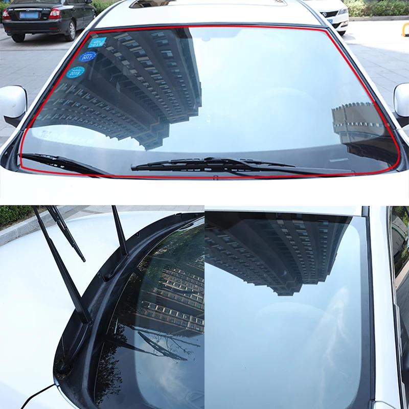 SEAMETAL Car Window Seal Strip Window Gap Filler Waterproof Weather Strip Noise Insulation Self-Adhesive Auto Sunroof Sealant