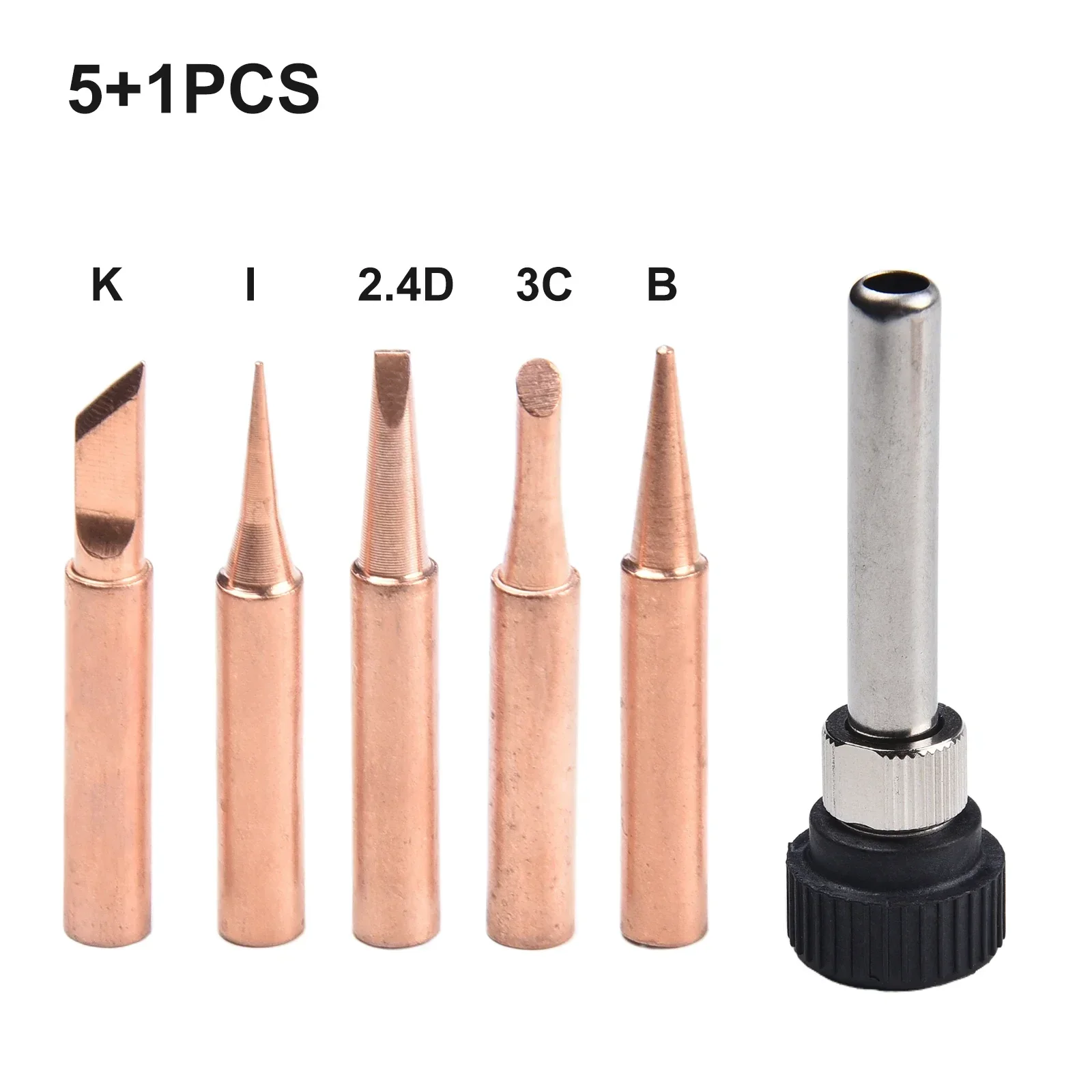 Metal Soldering Iron Tips Handle Set Copper Metal Soldering Iron Tips Professional Soldering Iron Tips High Quality