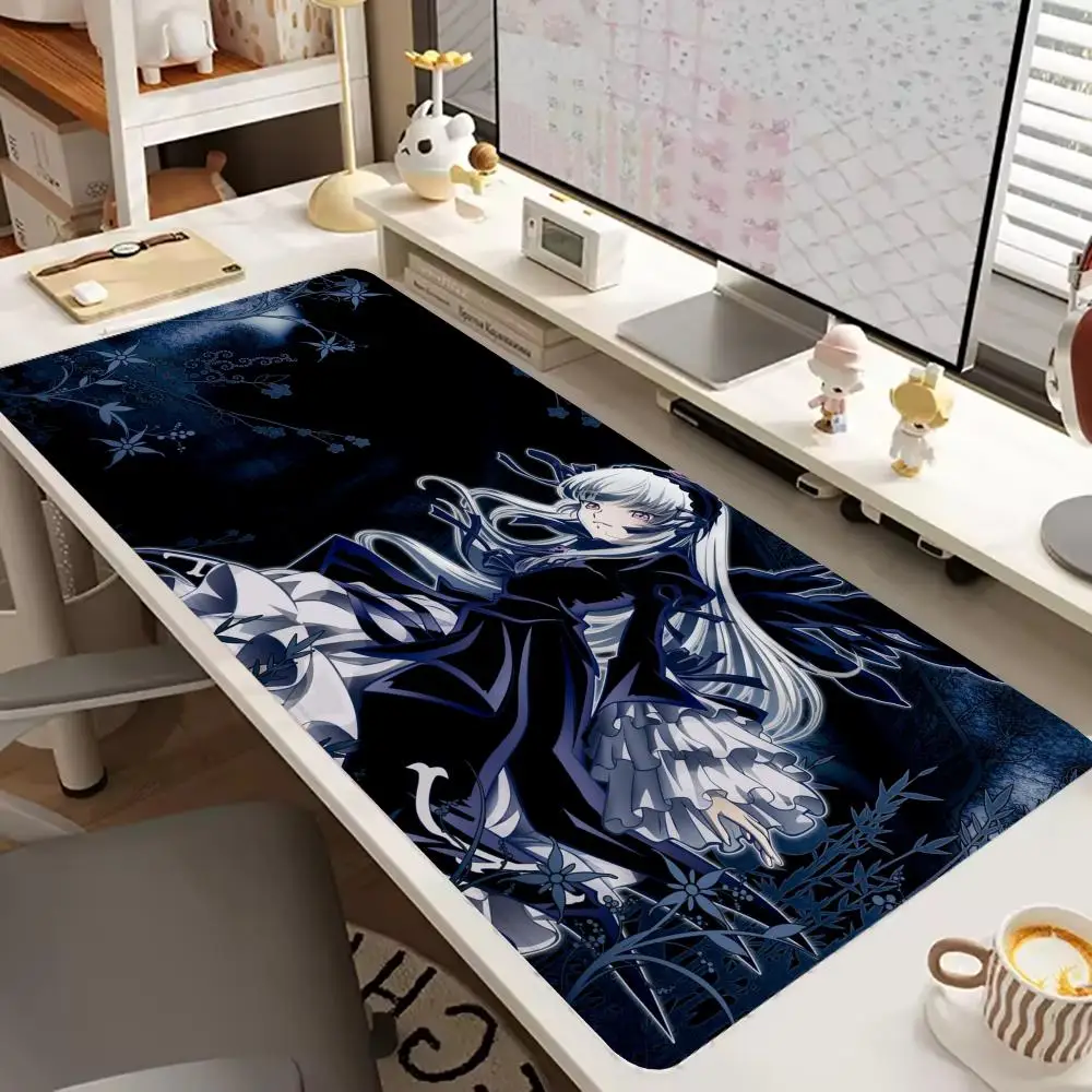 HD Anime R_Rozen M_Maiden Mauspad, Spielmäuspad, 900 x 400 mm, supergroßes Computer-Mauspad, Gamer-Mauspad, großes Tastaturpad