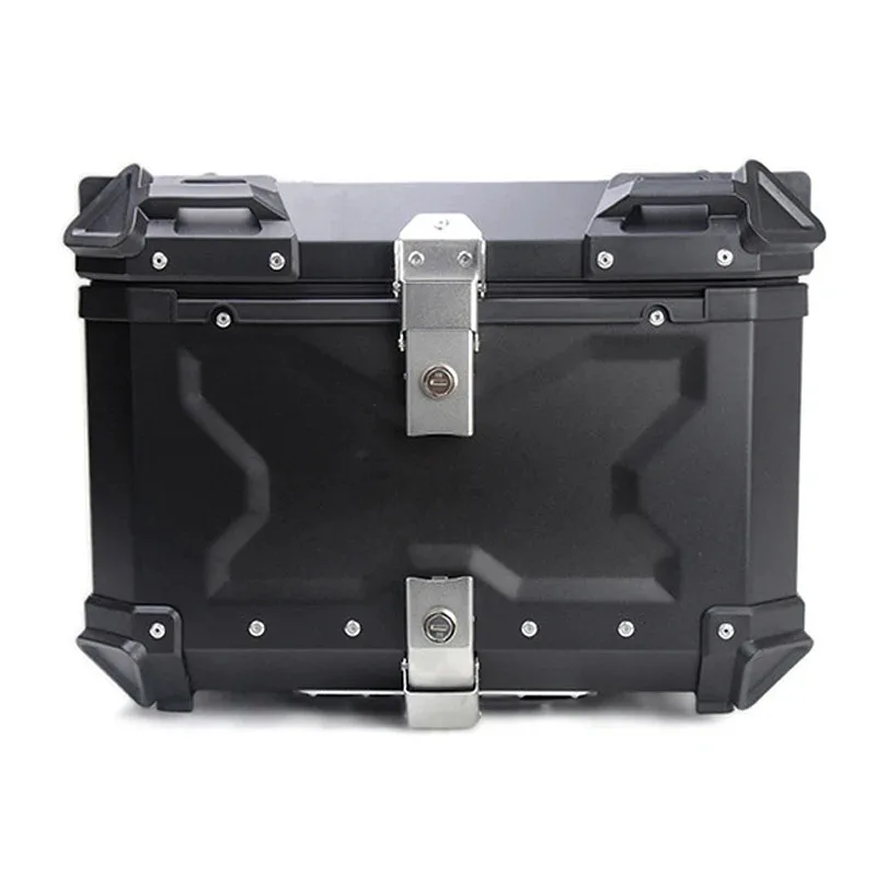 Factory Hot Selling Motorcycle Aluminum Tail Box Moto Top Case 65L 80L 100L Universal Rear Lage Box 36L 45L 55L Motorcycle Trunk