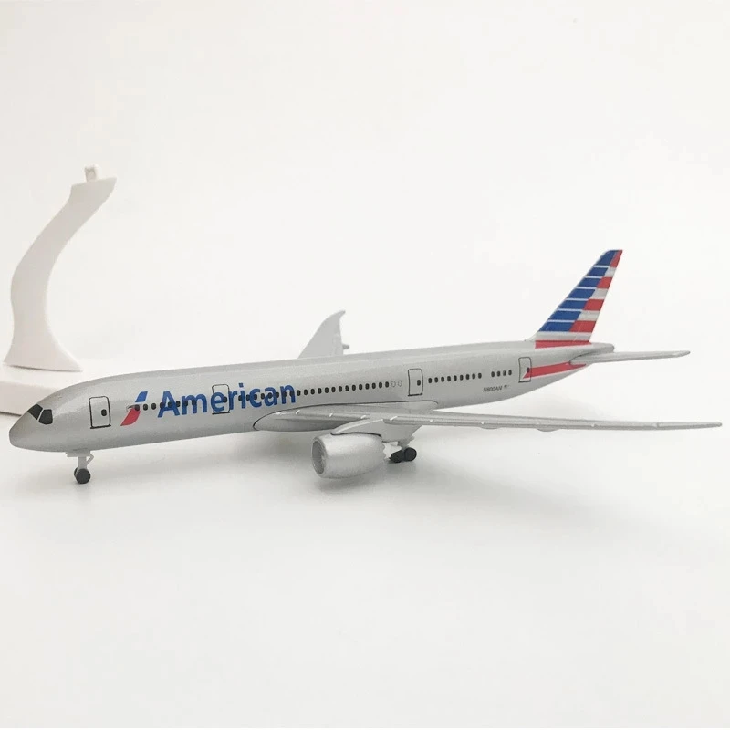 1/300 20CM American Airlines Boeing 777 Airplane Model With Landing Gear Alloy Metal Diecast Aircraft Model Toy plane Gift