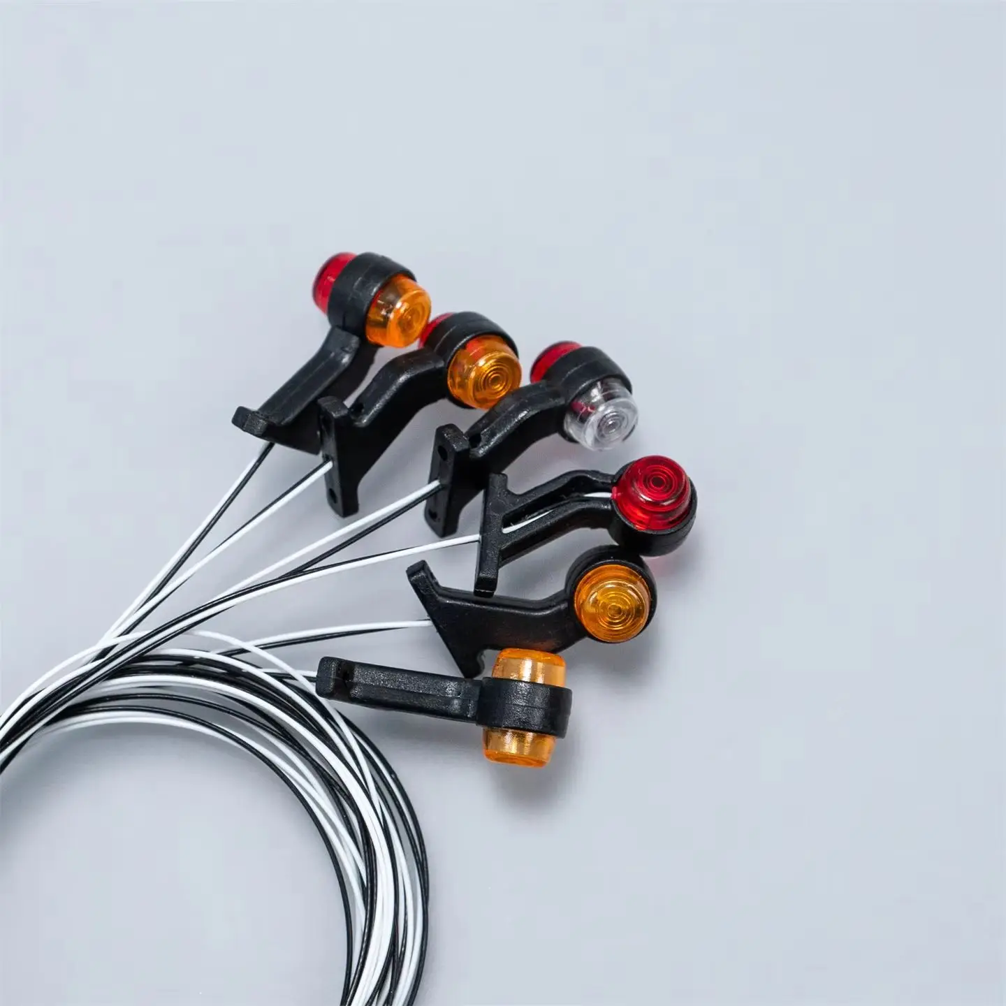 Side Lights Two-color Position Lights CBY-024 For 1/14 Tamiya RC Truck SCANIA 770S R620 VOLVO BENZ Arocs MAN TGX Car Accessories