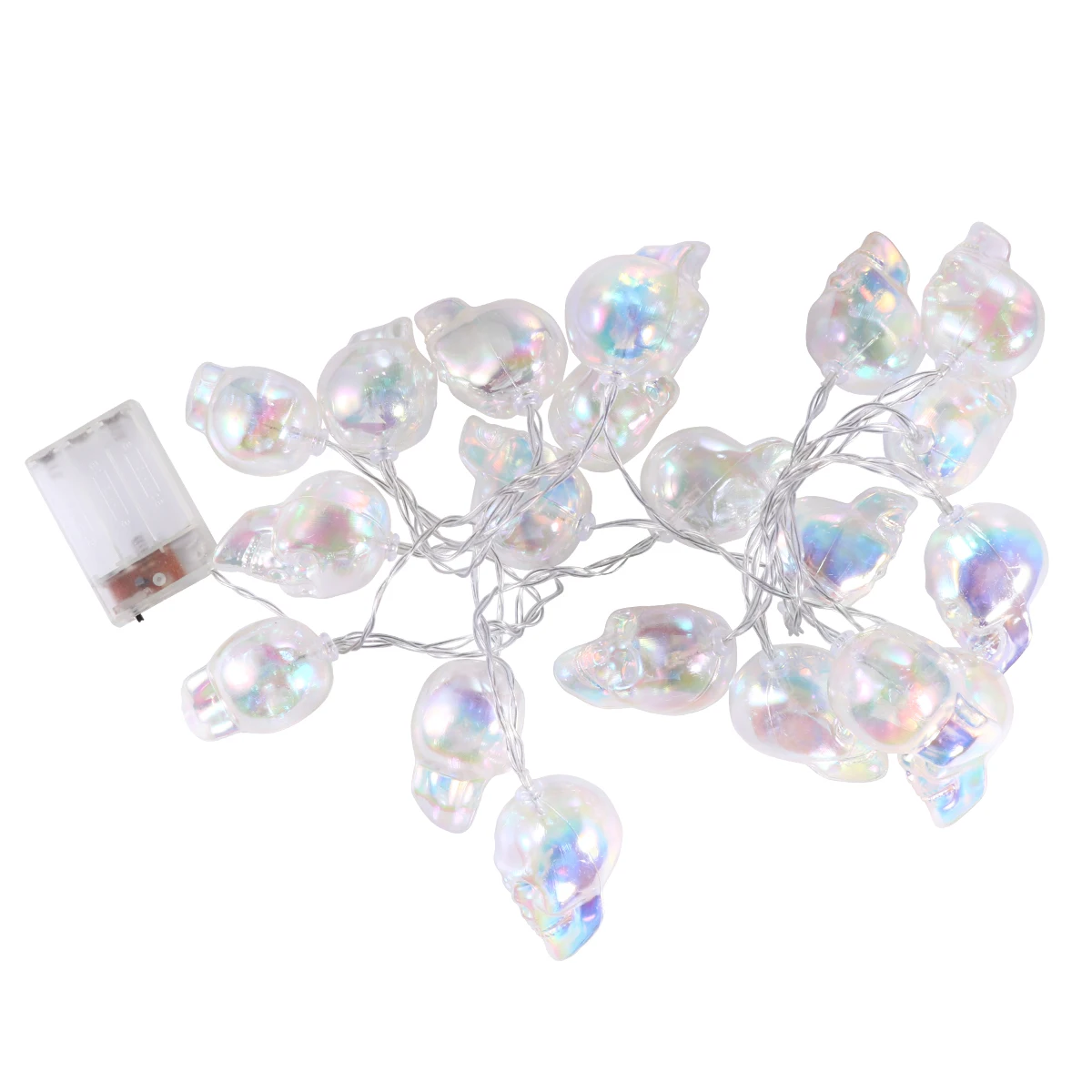 

Skull String Lights Halloween Supplies Props Decorations Decorative Lamp Beads Skulls Indoor