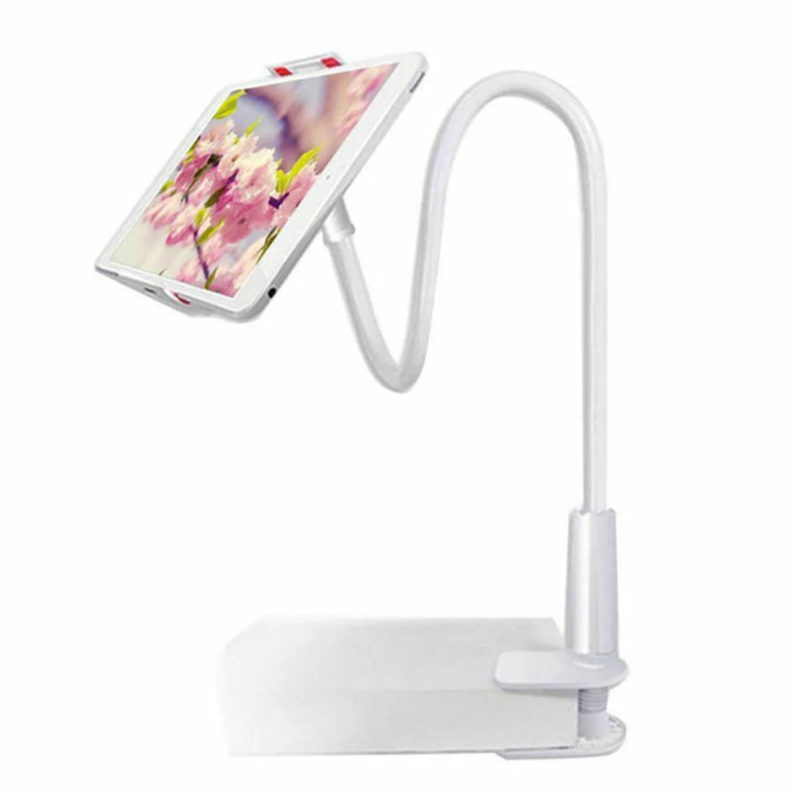 

27-дюймовая гибкая подставка для планшета и телефона на гибкой стойке Держатель для мобильного телефона с регулируемым креплением и 3-дюймовым винтовым зажимом