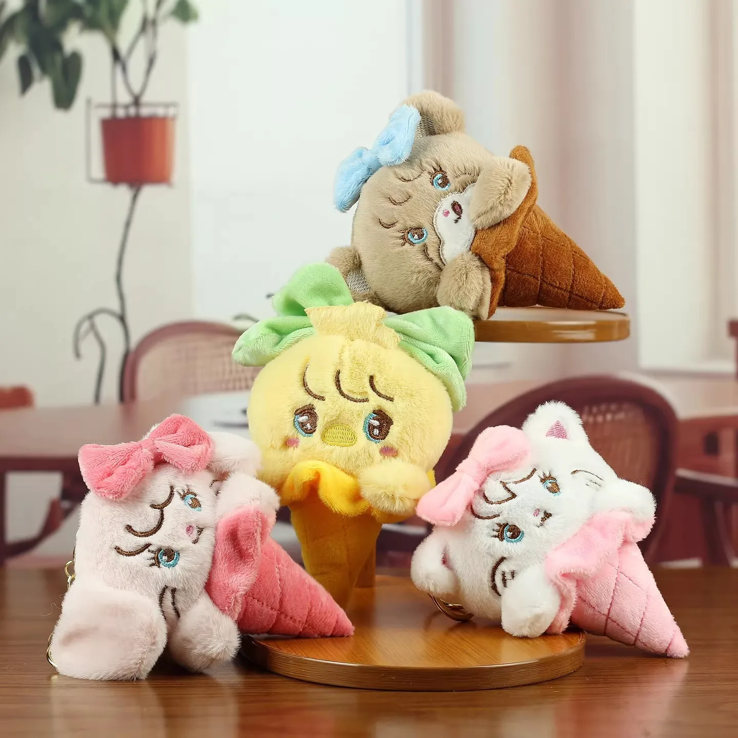 

Mikko Blind Box Keychain Pendant Genuine Cute Ice Cream Shape Stress Relief Trendy Toy Gift For Girls Kids Birthday Xmas