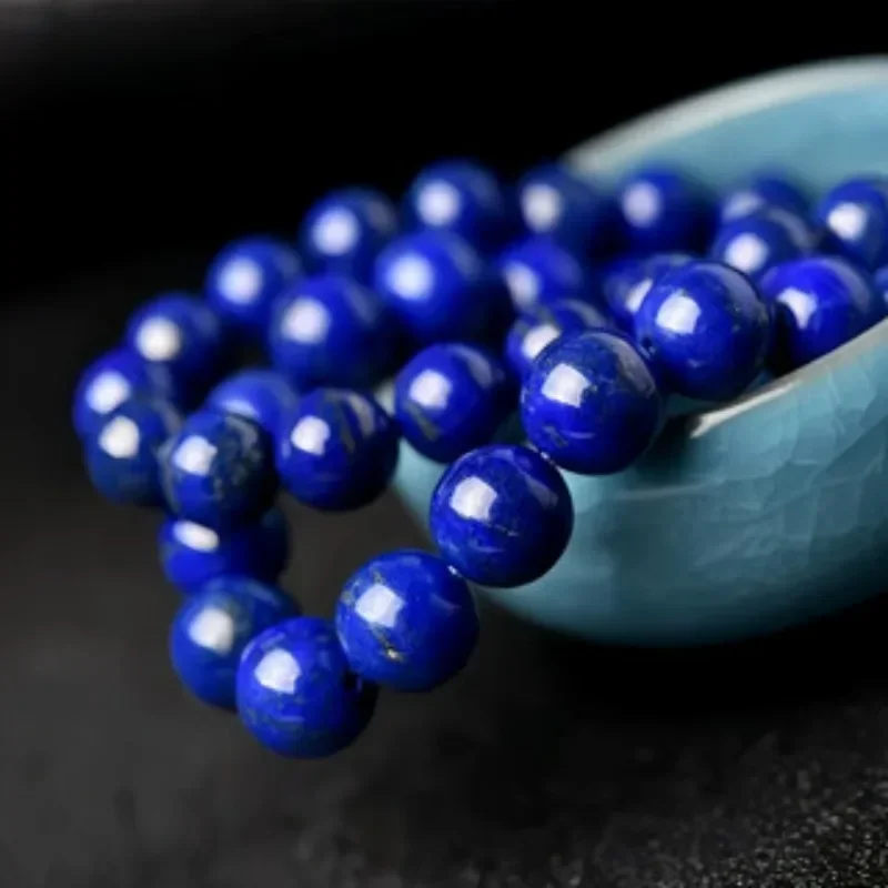 1pc Natural Lapis Lazuli Klein Blue Bead Bracelet, Unisex Couple Bracelet, Great Valentine's Day Gift and Couple Gift