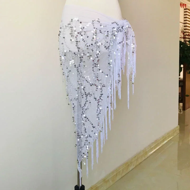 여성용 인도 밸리 댄스 스팽글 태슬, 삼각 허리 체인, 힙 스카프, 밸리 댄스 의상, 새로운 스타일