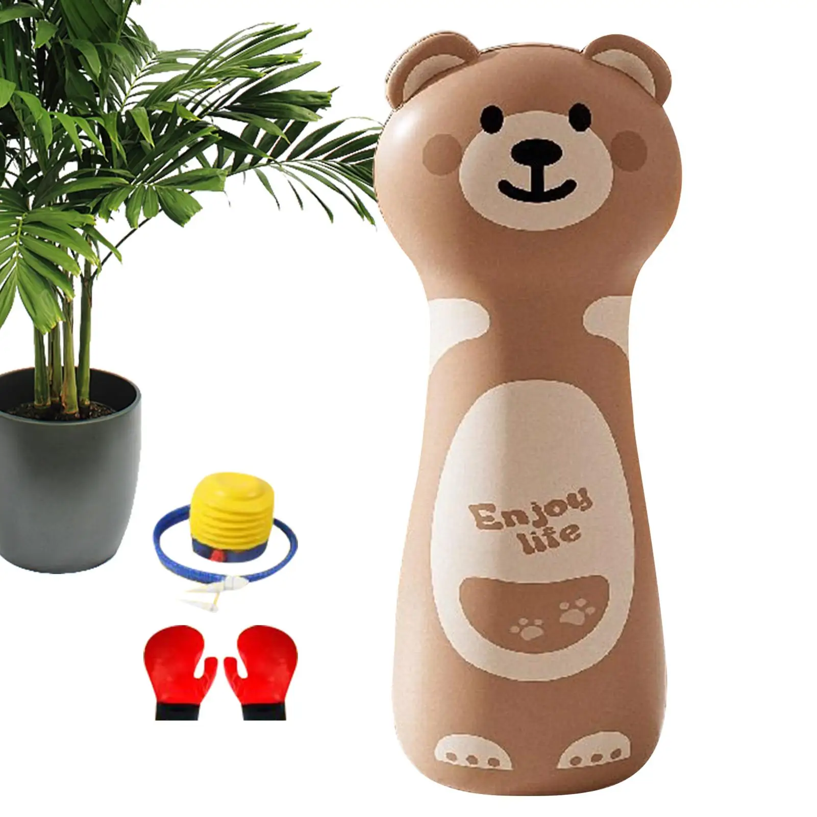 

Детский боксерский мешок, надувной 47-дюймовый детский 47-дюймовый боксерский мешок с перчатками и насосом, детский ударный мешок с песком для