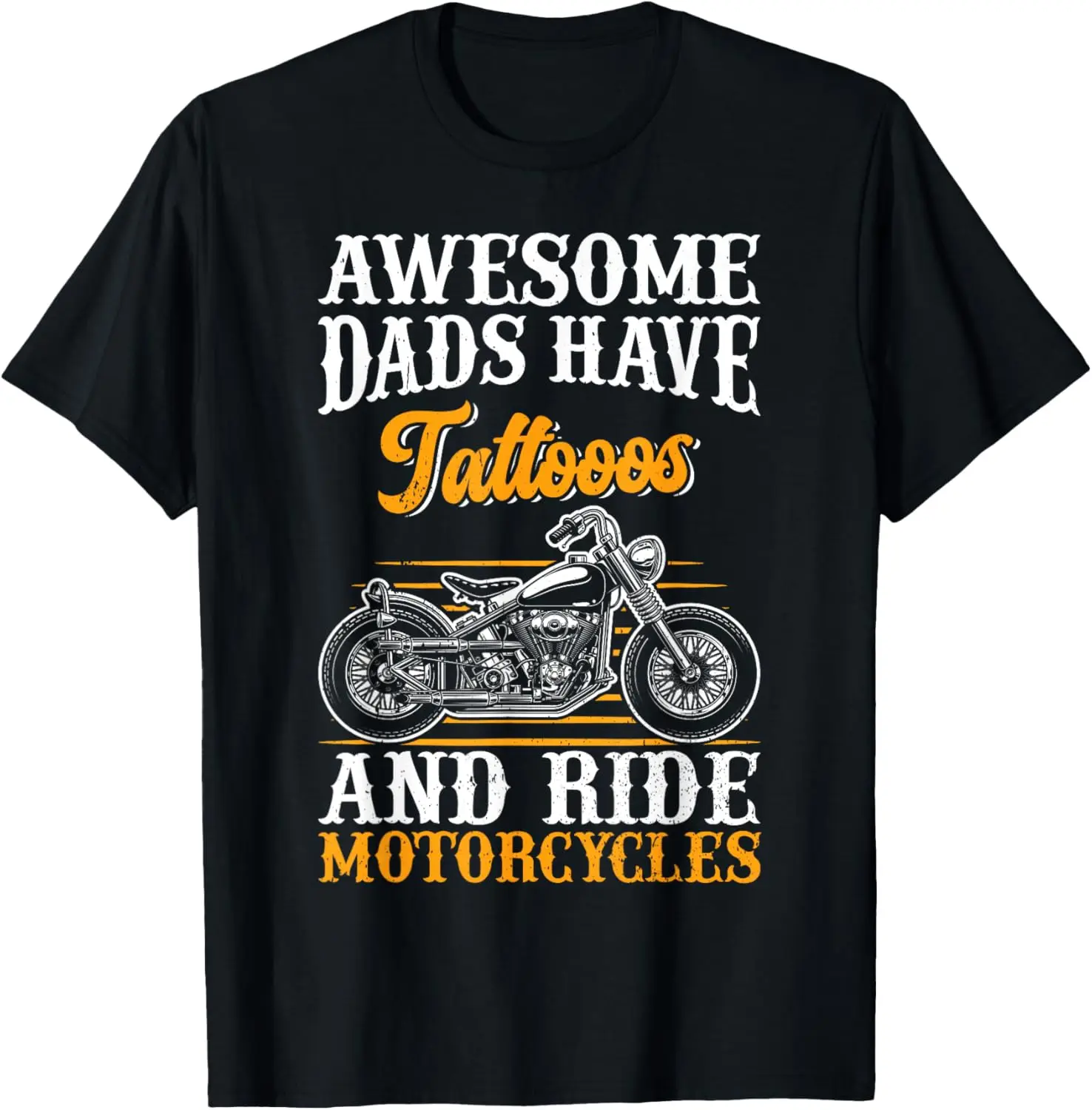 

Awesome Dad Beard Tattoos and Motorcycles Bike Rider T-Shirt Motorcycle