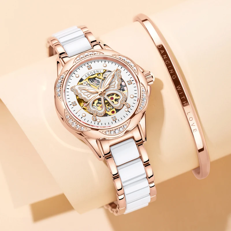 Orologio meccanico da donna di marca di lusso per donna Tonneau Pagani Designs Orologi impermeabili Orologi da polso automatici da donna alla moda