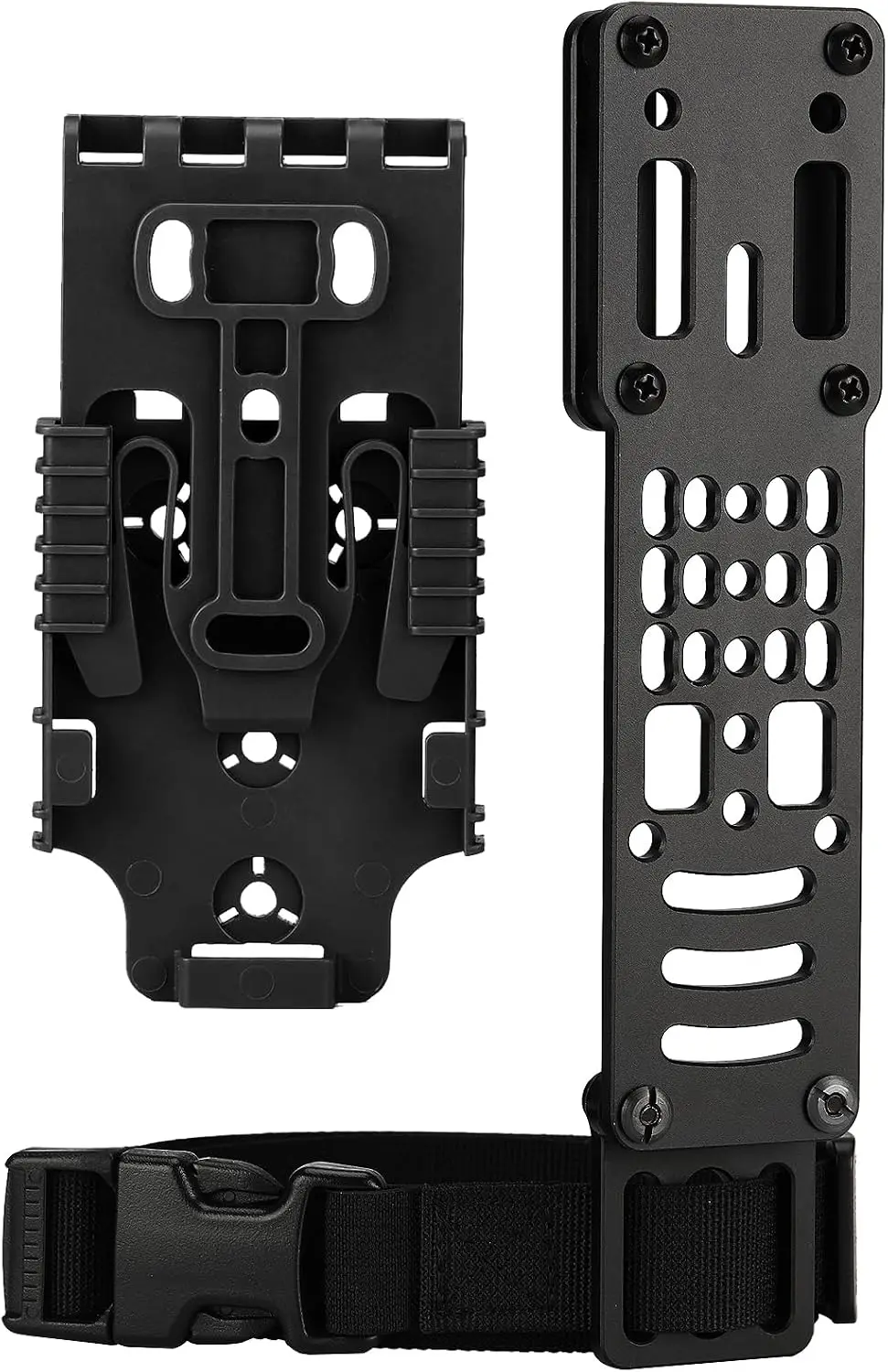 Metal Modular Pistol Holster Adapter with QLS Kit, Adjustable Tactical Drop Leg carry Platform  Pistol Holsters Adaptor