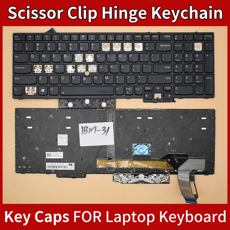 

Replacement Keycap Key Cap Scissor Clip Hinge For Thinkpad E15 R15 E15 2nd gen2 gen3 gen4 E14/R14/S3 GEN 2 E14 2nd gen2 gen3/4
