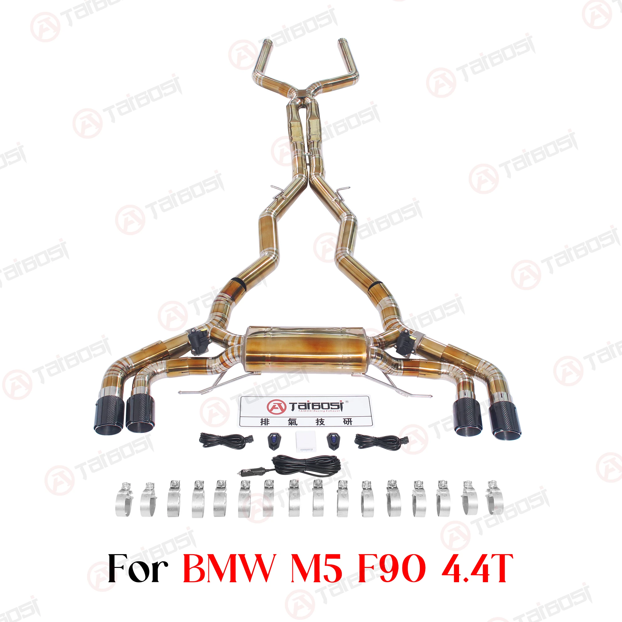 

Taibosi Factory Valvetronic Catback Exhaust For BMW M5 F90 S63 4.4T SUS304 Electric Valved Muffler W/ Remote Control & Pop Sound