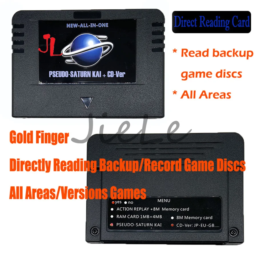 NEW-ALL-IN-1 Card SS Cartridges Direct Reading Accelerator Goldfinger Function Pseudo KAI 4MB 8MB Memory for SEGA SATURN Game