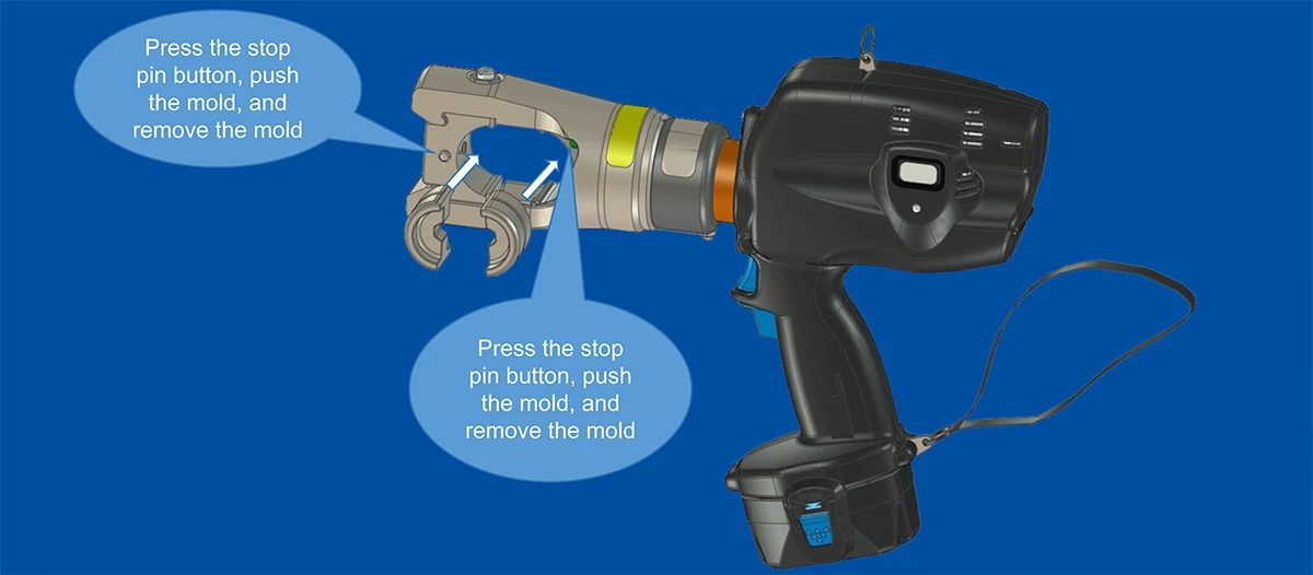 Electric Power BC-713SC 13T 14.4V Cordless Battery-Powered Alloy Steel Hydraulic Crimping Tool for Connecting Terminals