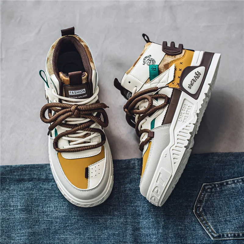 

Men Sneakers Men's Trend Lace-up Vulcanized Shoes Comfortable designer shoes Casual Sneakers Zapatillas Outdoor Training Shoes
