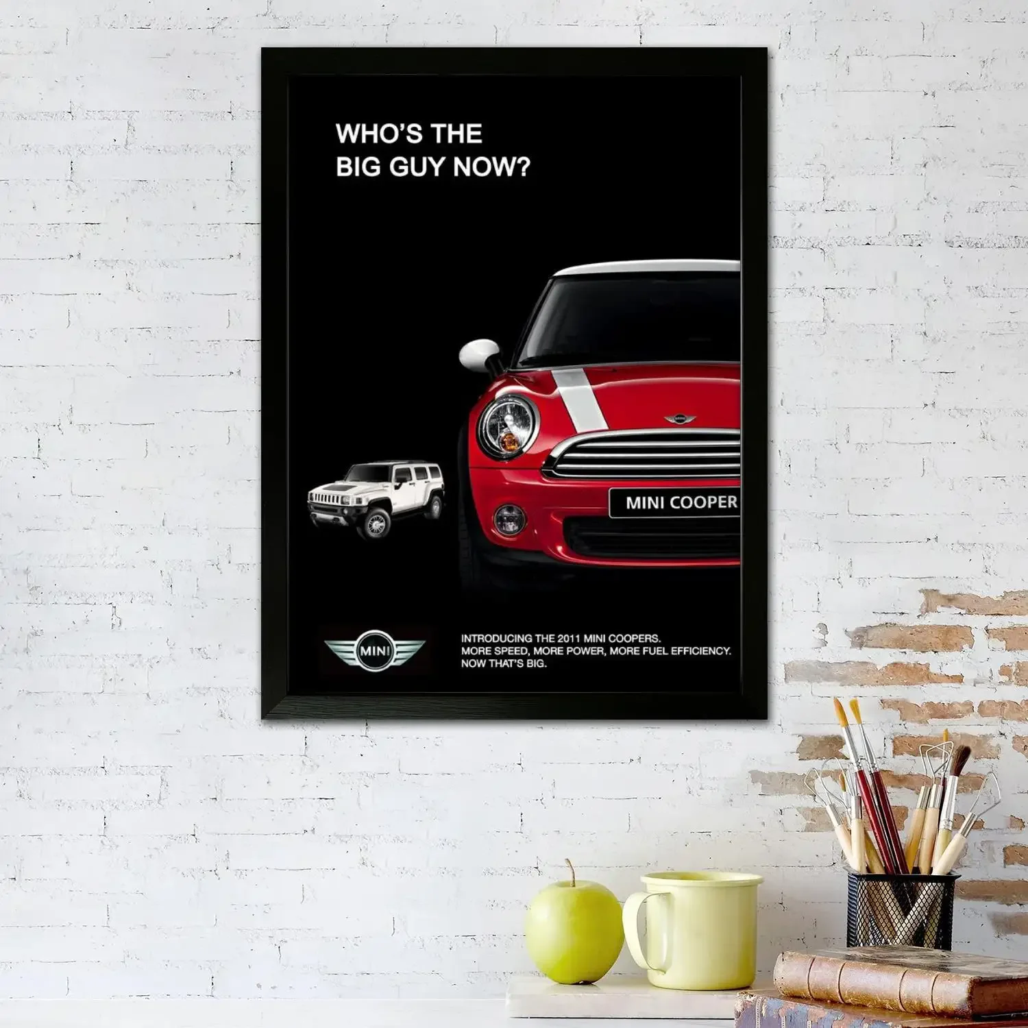 mini cooper Poster Prints Wall Art Canvas Painting Poster For Modern Family Living Room Home Decor