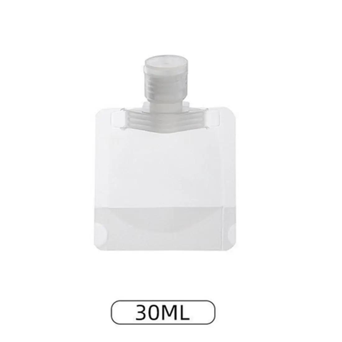 Kulturbeutel-Set in Reisegröße, 30 ml/50 ml/100 ml transparente Quetschbehälter, 3er-Pack tragbare nachfüllbare Beutel für Reiseutensilien