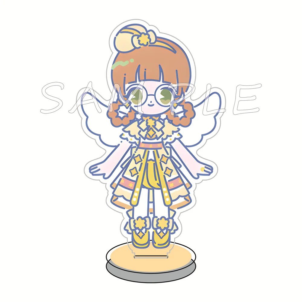 Himitsu no AiPri 15cm Acrylic Stand Figures Keychain Cute Chibi Anime Desktop Tabletop Ornament Otaku Collectible Fans Gift